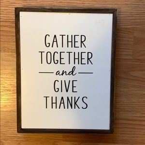 A wooden canvas picture